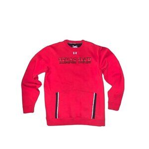 Texas Tech Under Armour Cold Gear Loose Mens‎ M Sweatshirt Pouch Pockets Logo